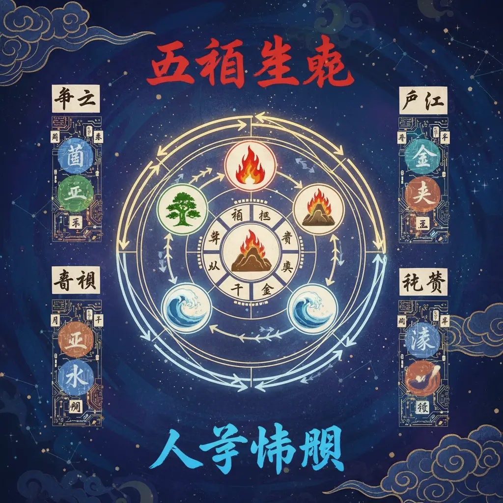 八字命盤 - 五行生剋
